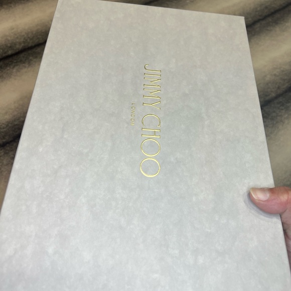 { Jimmy Choo } Minny 85 mm Black Suede Sandals Heels - Picture 10 of 12